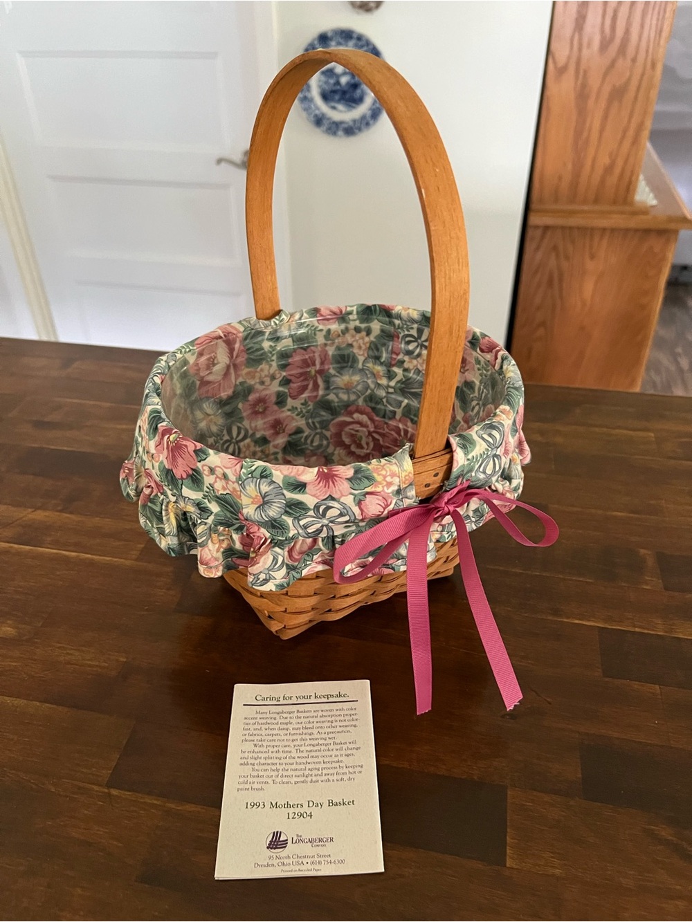 Longaberger 1993 Mother's Day Basket